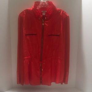 Cache orange zippered jacket XL